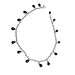 Ankle Bracelets Anklets Pair Onyx Gemstone Sterling Silver Jewelry 10 Inches