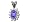 1.25 cts Genuine Tanzanite Pendant in 14k White Gold LIFETIME WARRANTEE