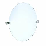 UPC 011296100718 product image for Gatco 4299 Latitude II Oval Mirror, Satin Nickel | upcitemdb.com