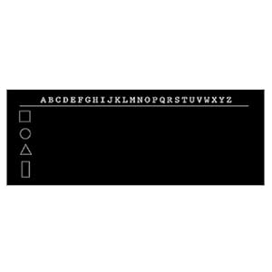 Wallies Peel and Stick Chalkboard Mural 1-Sheet ABC