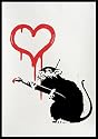 Love Rat (Limited Edition) art print by Banksy, 35cm x 50cm