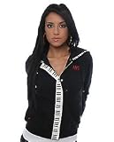 Hellz Bellz The Stroke My Keys Hoody in Black,Sweatshirts for Women