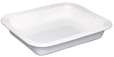 Le Creuset Stoneware 10-1/2-by-13-1/4-Inch Deep-Dish Baker, White