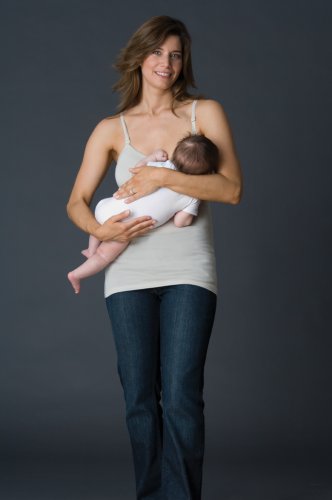 Glamourmom LONG Nursing Tank, Sm-XL
