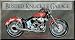 TIN SIGN NOSTALGIC ~ MOTORCYCLE - THE BUSTED KNUCKLE