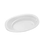 Jacuzzi B685959WH Riva 6 Acrylic 72-Inch by 42-Inch by 20-1/2-Inch Soaking Bath, White Finish