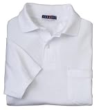 JERZEES - Jersey Knit Sport Shirt with Pocket with SpotShield White-M