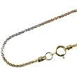 18k Tri-Color White, Yellow & Rose Gold 1.1-1.3mm Wheat-Cut Stardust Chain - Dahlia Classic Collection 18k Tri-Color White, Yellow & Rose Gold 1.1-1.3mm Wheat-Cut Stardust Chain - Dahlia Classic Collection