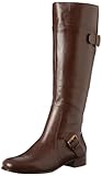 Nine West Women's Sookie Boot,Dark Brown Leather,5.5 M US