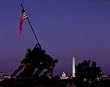 Iwo Jima Memorial at Dusk - Inspirational 16x20-inch Photographic Print by Carol M. Highsmith