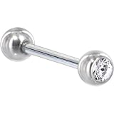 SWAROVSKI Crystal GEM Straight Barbell Ring