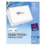 Avery 8257 Matte white ink jet labels, 3/4 x 2-1/4, 600 per pack