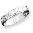 Sterling Silver 4mm Diamond-cut Band