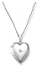 Sterling Silver Diamond-Accent Heart Locket, 18
