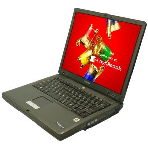 中古ノートパソコン 東芝 J50 CeleronM1.4GHz RAM1024MB HDD40GB CD-ROM 15型液晶 WinXP