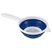 Progressive International 1-1/2 Quart Collapsible Hand Strainer, Blue and White