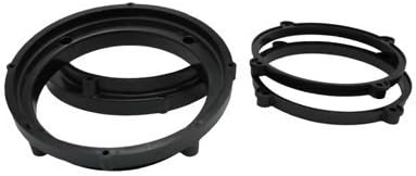 HAWG WIRED 6.5 SPEAKER ADAPTER RINGS BLACK 06-13 HARLEY FLHX - STREET GLIDE