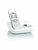 Gigaset C610A schnurlos Telefon (4,6 cm (1,8 Zoll) TFT-Farbdisplay, Freisprecheinrichtung, Anrufbeantworter) perlweiß