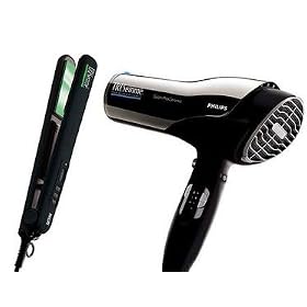 Tresemme Jade Ceramic Straightener & 2000w Professional Hair Dryer HP4626