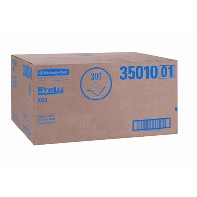 Kimberly-Clark 35010 Wypall X60 Teri Professional Towels, Flat Sheet, 22-1/2