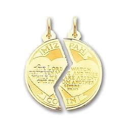 14K Mitzpah Pendant