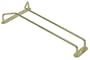 16 Inch Brass Hanging Wine Glass Stemware Storage Rack