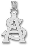 Arizona State Sun Devils AS Pendant - Sterling Silver Jewelry