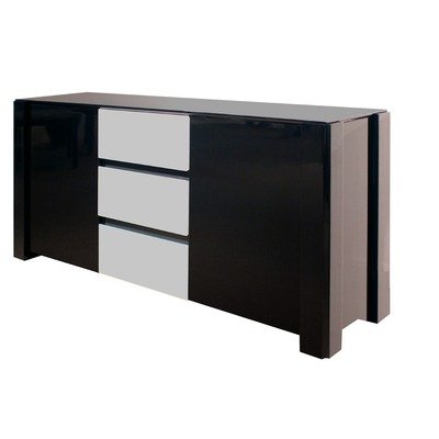 Sharelle Furnishings Natalia Black Lacquer Buffet