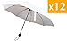 White Wedding Personal Mini Umbrellas - 12 Pack
