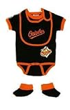 Baltimore Orioles Creeper with Bib and Booties