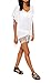 Taydey Women's Swimwear Knitted Crochet Tunic Cover up / Beach Dress,#1-White,one size