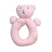 Baby : Under the Nile Organic Cotton Teddy Teething Ring - Lady Pink