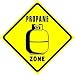 PROPANE ZONE gas alternative fuel travel sign
