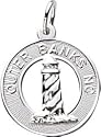 Outer Banks Lighthouse, Sterling Silver Charm by Rembrandt Charms