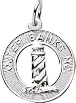 Outer Banks Lighthouse, Sterling Silver Charm by Rembrandt Charms