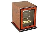 Wolf Designs 457410 Module 2.7 Burlwood Single Watch Winder with Cover