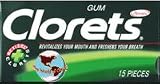 Clorets Chewing Gum, 15-piece Packages-(pack of 12)