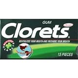 Cadbury Adams Clorets Gum Peppermint-12 Each X15... by 