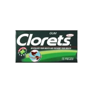 Clorets Chewing Gum, 15-piece Packages-(pack of 12) by Cadbury Adams