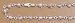 Sterling Silver Stone Anklet - Triangle Cut and Pink - 10'' in Length