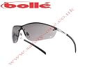 Bolle Silium Metal Safety / Cycling Glasses - Smoke Lens