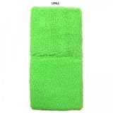 Neon green towelling wristbands sports sweat bands -pair