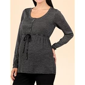 A Pea in the Pod: Long Sleeve Babydoll Maternity Sweater