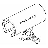 Jones Stephens Corp. R30-050 Stainless Steel Repair Clamp