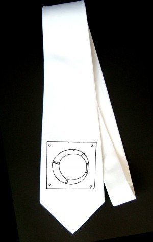 Click here to buy Party Decoration Necktie with Zulu, black and white, jewelery, bangle, ornaments, tribal, Africa,... by SHOPZEUS.