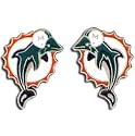Miami Dolphins Stud Earrings - NFL Football Fan Shop Sports Team Merchandise