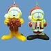 Garfield Ornaments Set of 2 Santa and Bow