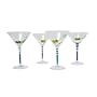 Block Basics Happy Hour Martini Glasses, Set of 4