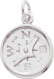 Childrens Toyshop  Jewelry : Compass Charm by Rembrandt Charms