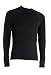 Trekmates Mens Merino Wool Longsleeved Top Base Layer Black Large